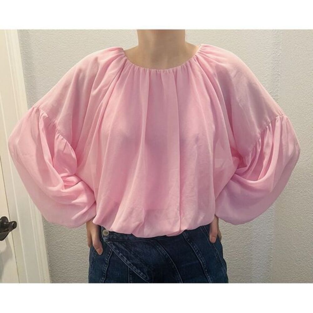 Pink NWT Gianna Bini Drop Shoulder Sleeve Blouse Size‎ Small blousson
